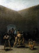 Francisco de Goya The Yard of a Madhouse Spain oil painting artist